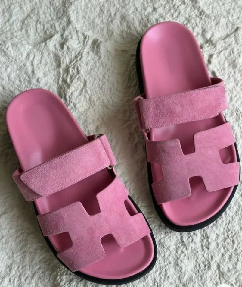 Damen Slip-on-Sandalen mit weichem Material