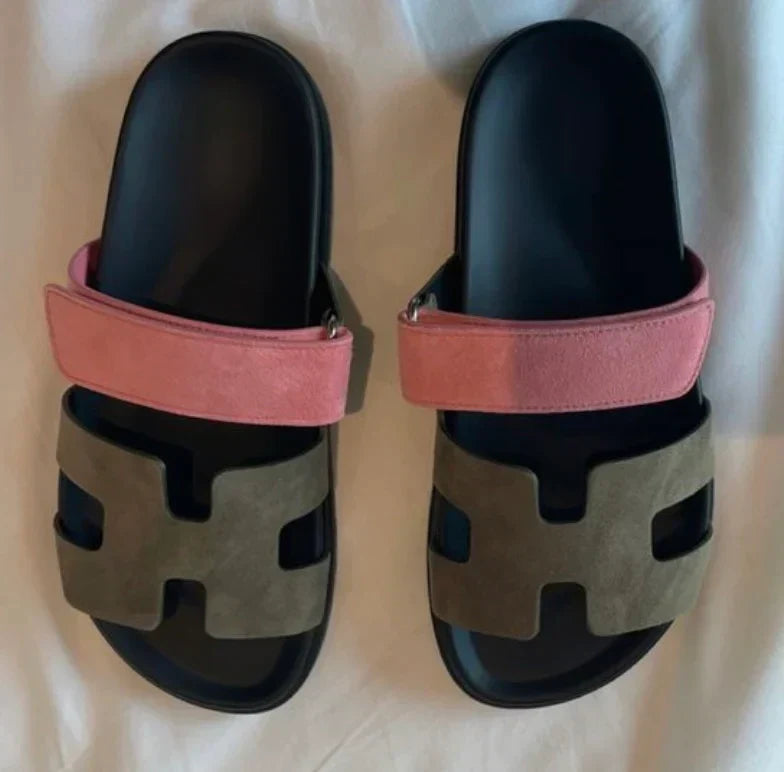 Damen Slip-on-Sandalen mit weichem Material