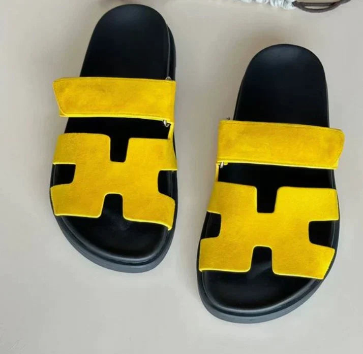 Damen Slip-on-Sandalen mit weichem Material