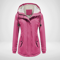 Winterjacke | Warmer Parkamantel mit Kapuze für Frauen