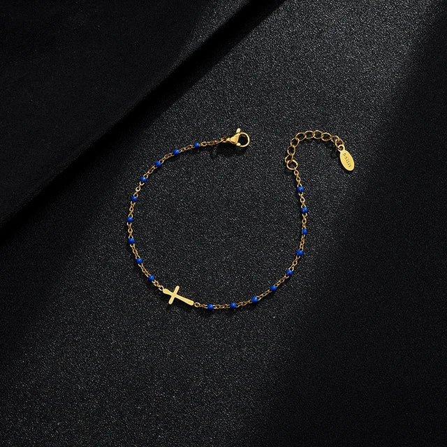 WW | Goldfarbene Kreuzarmband