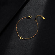 WW | Goldfarbene Kreuzarmband