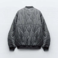 WW | Lockere Graue Bomberjacke Für Damen