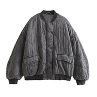 WW - Wattierte Bomberjacke mit Steppdesign und Rippbündchen