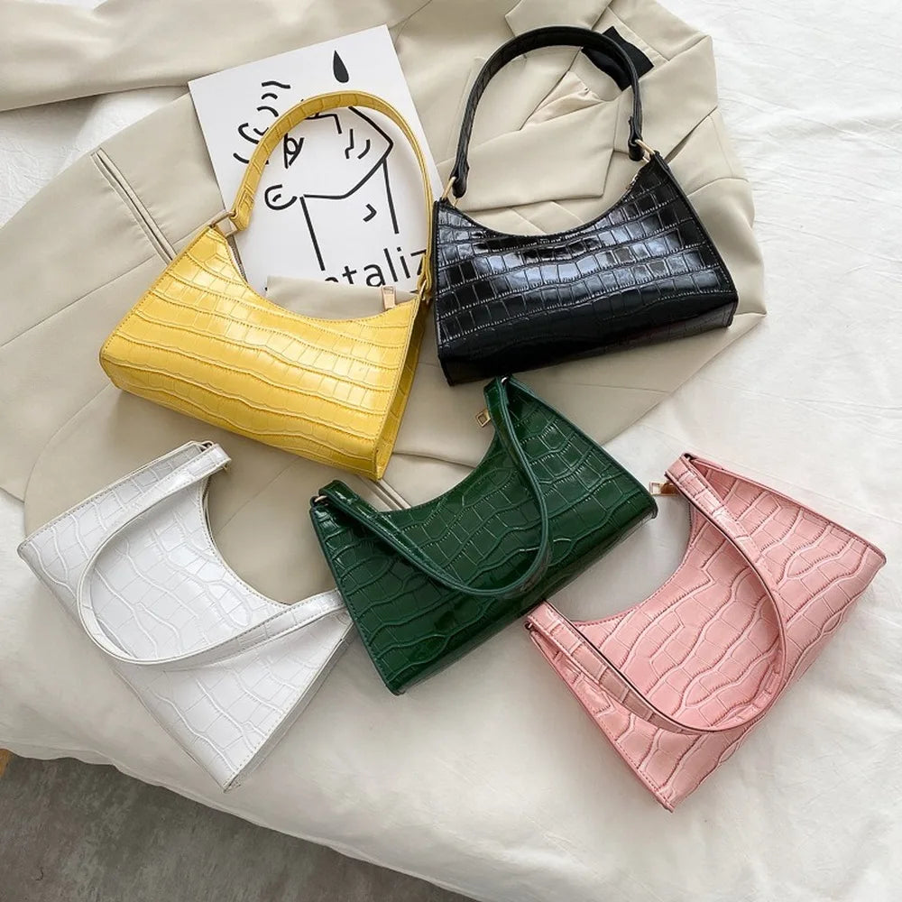 WW – Damen-Umhängetasche im Retro-Stil aus Leder