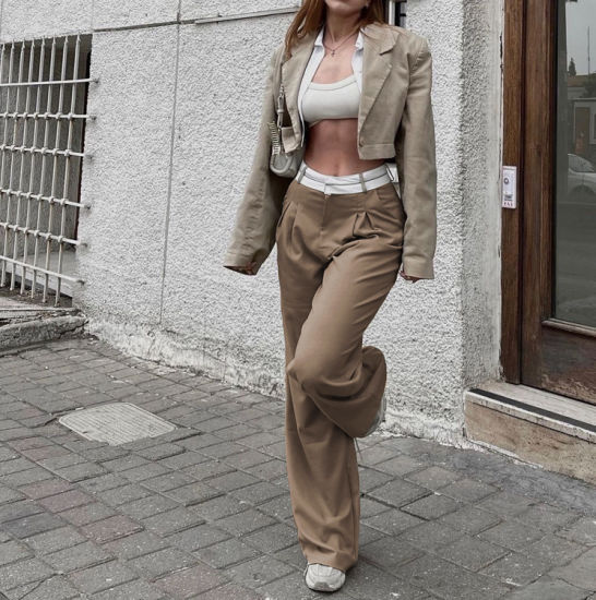 W&W Mode - Mode Hohe Taille Gerade Hose