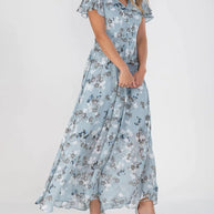 WW | Geblümtes Chiffonkleid für Damen