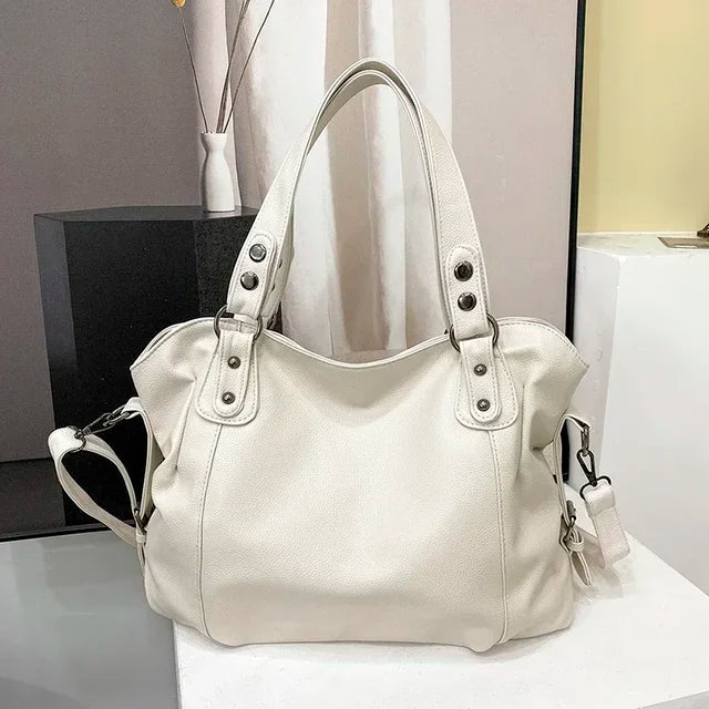 W&W Mode – Hobo-Schultertasche aus Leder für Damen