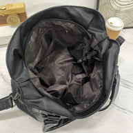WW – Hobo-Schultertasche aus Leder für Damen