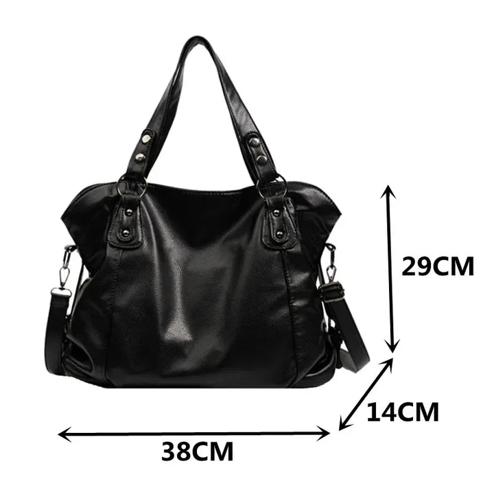 W&W Mode – Hobo-Schultertasche aus Leder für Damen