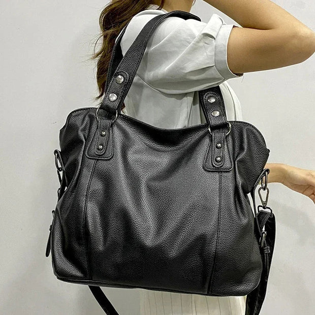 WW – Hobo-Schultertasche aus Leder für Damen