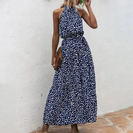 WW | Strapless Maxikleid mit Blumenmuster