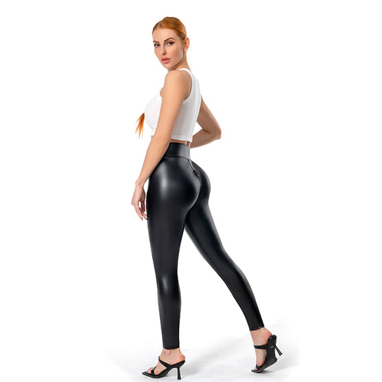 W&W Mode | Bequeme Und Figurformende Lederleggings Mit Reißverschluss Für Damen