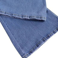 WW | Jeans gewaschen Knopf Damenjeans Jeans mit hoher Taille