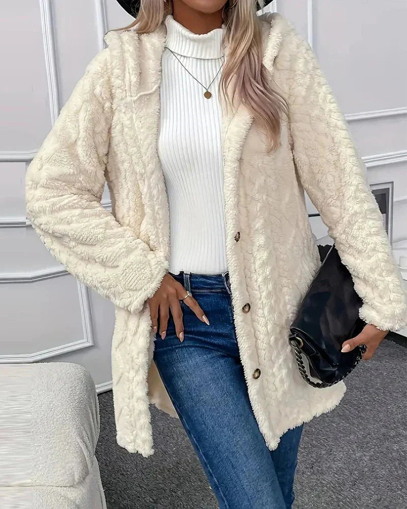WW | Strickjacke Mit Kapuze Mittellang Strickjacke Damen Strickjacke