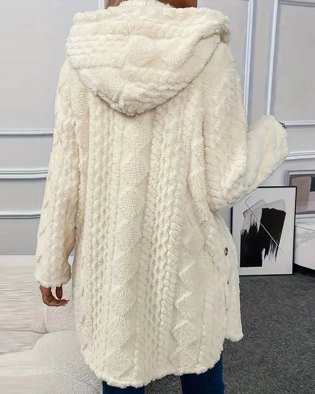WW | Strickjacke Mit Kapuze Mittellang Strickjacke Damen Strickjacke
