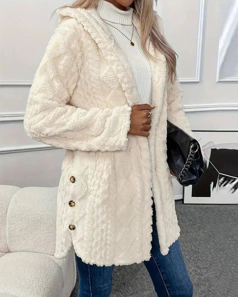 WW | Strickjacke Mit Kapuze Mittellang Strickjacke Damen Strickjacke