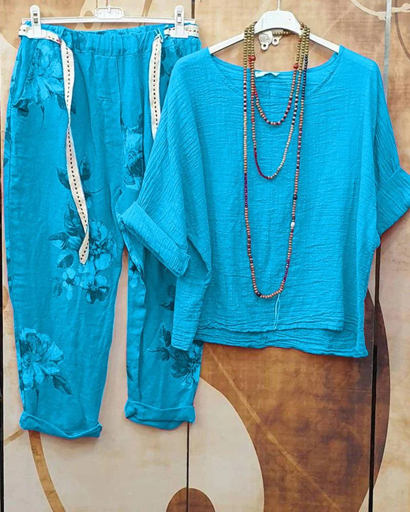 WW | Lässiges Outfit mit Blumenmuster