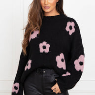 WW | Pullover mit Blumenmuster