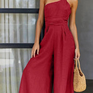 WW | Rückenausschnitt Doppelte Bande Jumpsuit