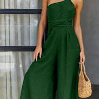 WW | Rückenausschnitt Doppelte Bande Jumpsuit