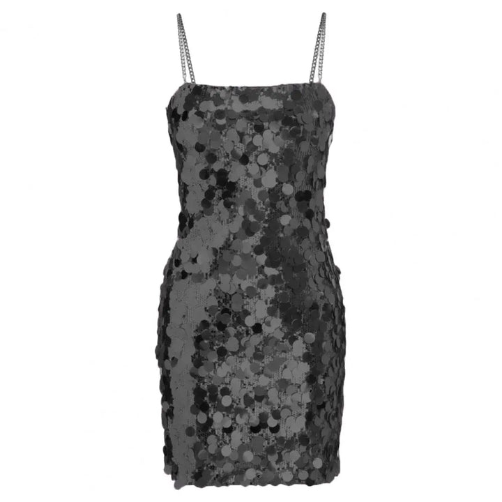 W&W Mode | Metallisches Pailletten-Minikleid