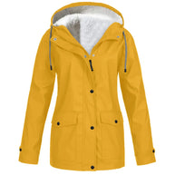 und wasserdichte Outdoor-Jacke mit Fleece-Futter
