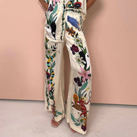WW | Satin Zweiteiler Mit Blumen Jungle Print