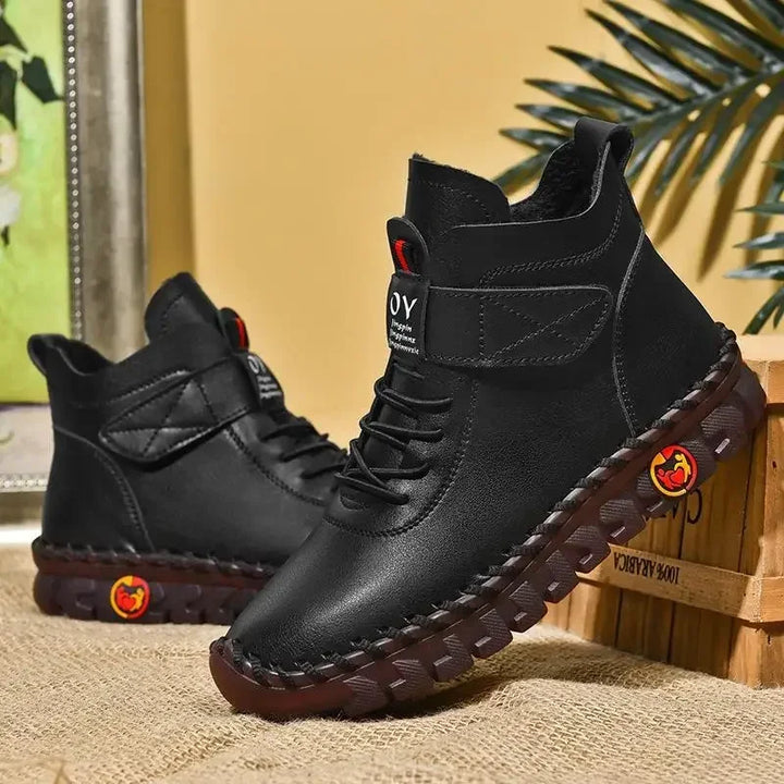 W&W Mode | Halbhohe Lederschuhe für Damen