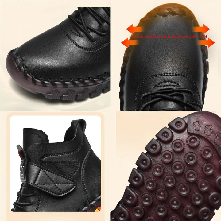 W&W Mode | Halbhohe Lederschuhe für Damen