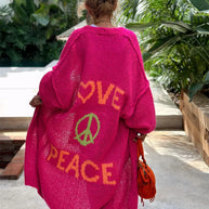 Liebe- und Frieden-Cardigan
