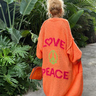 Liebe- und Frieden-Cardigan