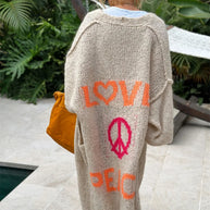 Liebe- und Frieden-Cardigan
