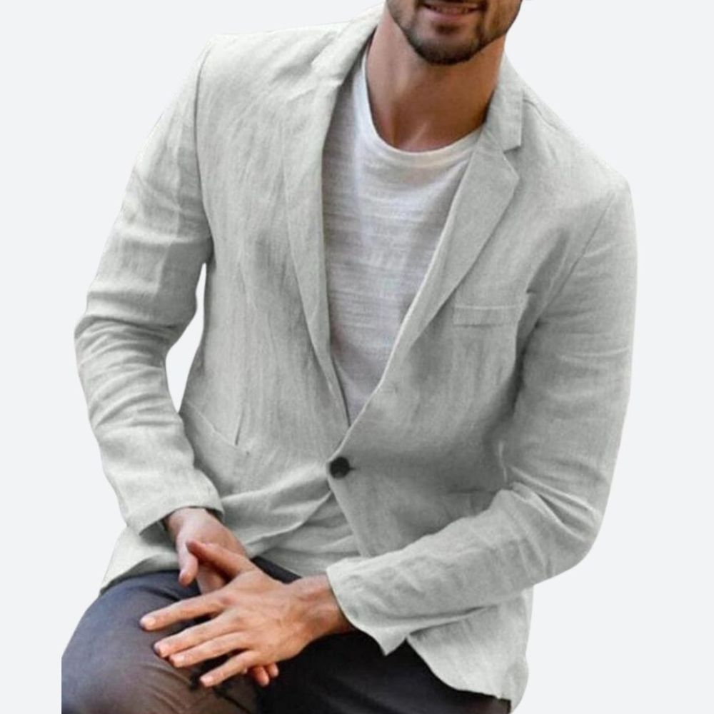 WW | Modernes Leinenjacke Für Herren