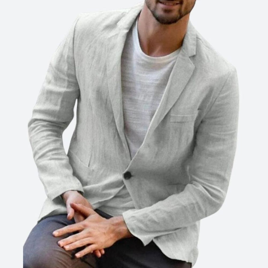 WW | Modernes Leinenjacke Für Herren