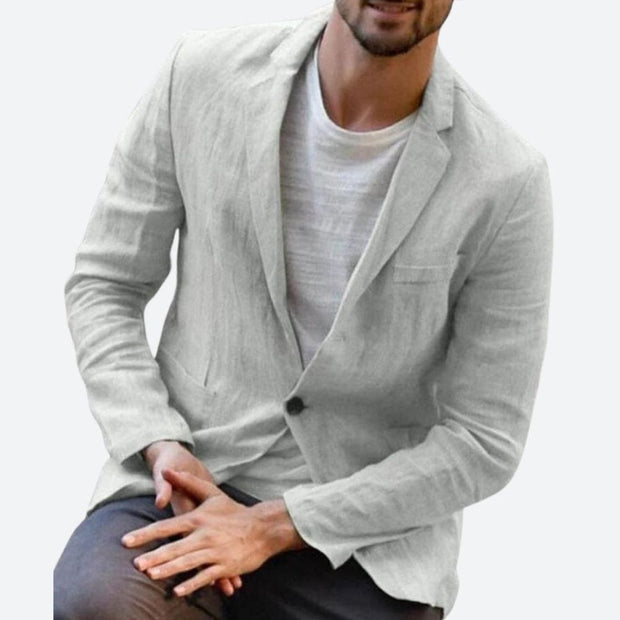WW | Modernes Leinenjacke Für Herren