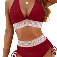 WW | Bikini Sets Mit Hoher Taille Und Bauchbandkontrolle