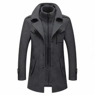 WW | Moderigtig Doppelkragenjacke Für Männer