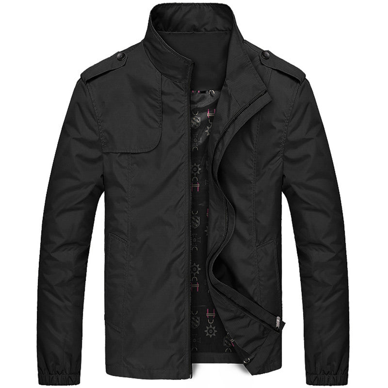 WW | Schicke Zip up Jacke Mit Stehkragen Für Männer