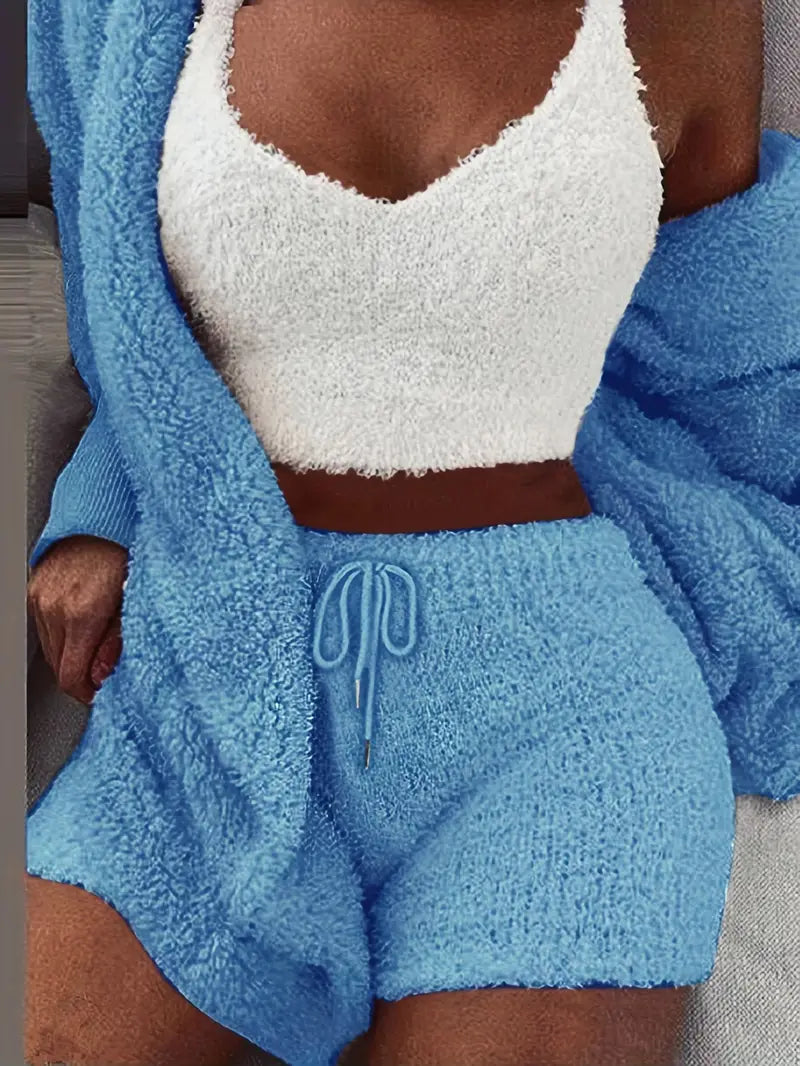 W&W Mode | Kuschelige, weiche Damen Pyjama Set mit verschiedenen Farben