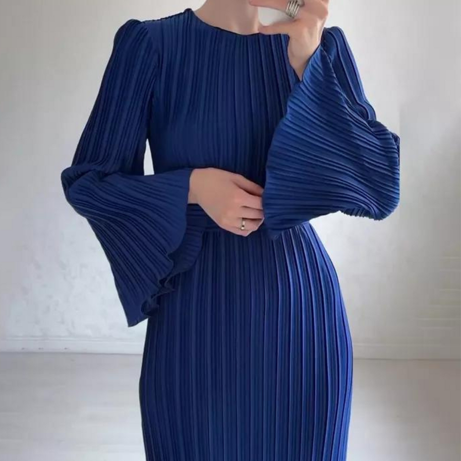 WW | Sophisticated Plissé Maxikleid für Damen
