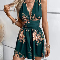 WW | Playsuit, V-Hals, Rückenfrei, Party-Jumpsuit, Sommer-Jumpsuit