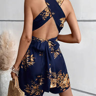 WW | Playsuit, V-Hals, Rückenfrei, Party-Jumpsuit, Sommer-Jumpsuit