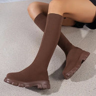 WW – Knöchelhohe Stretch-Sockenstiefel
