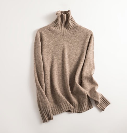 WW | Pullover Warm Nahtlos Rollkragen Wolle Pullover