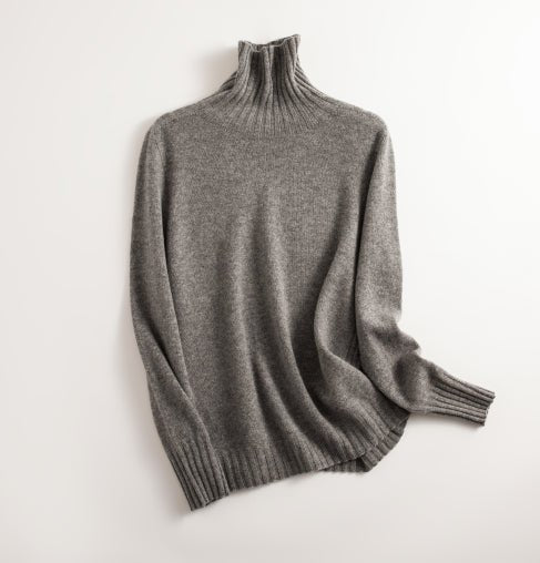 WW | Pullover Warm Nahtlos Rollkragen Wolle Pullover