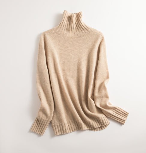 WW | Pullover Warm Nahtlos Rollkragen Wolle Pullover