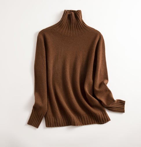 WW | Pullover Warm Nahtlos Rollkragen Wolle Pullover