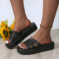 WW | Bequeme Flip Flops Sandalen mit Dickem Boden und Rutschfester