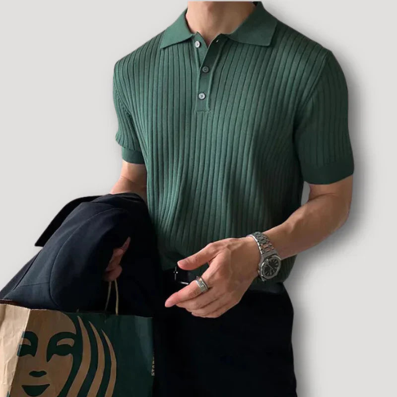 WW | Gestreiftes Polo Mit Kurzen Ärmeln Für Herren